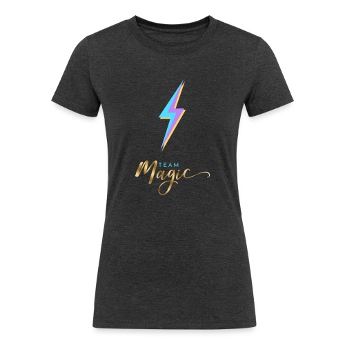 Team Magic With Lightning Bolt - Women's Tri-Blend Organic T-Shirt