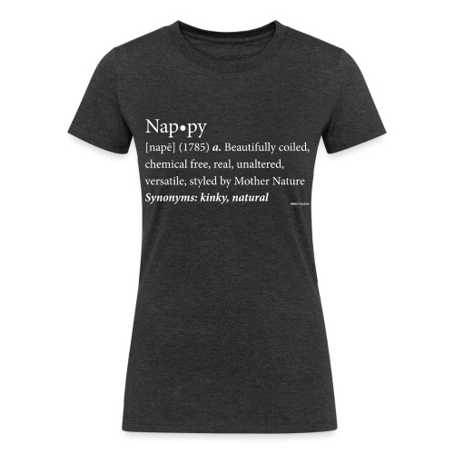 Nappy Dictionary_Global Couture Women's T-Shirts - Women's Tri-Blend Organic T-Shirt