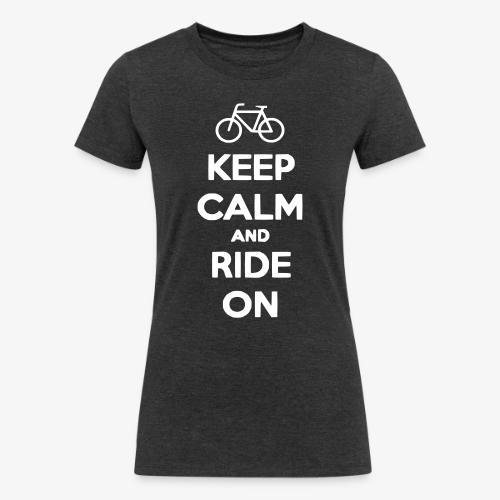 keep_calm_and_ride_on - Women's Tri-Blend Organic T-Shirt