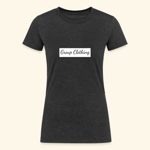 Cursive Black and White Hoodie - Women's Tri-Blend Organic T-Shirt