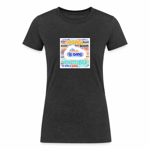 WORD MIX - Women's Tri-Blend Organic T-Shirt