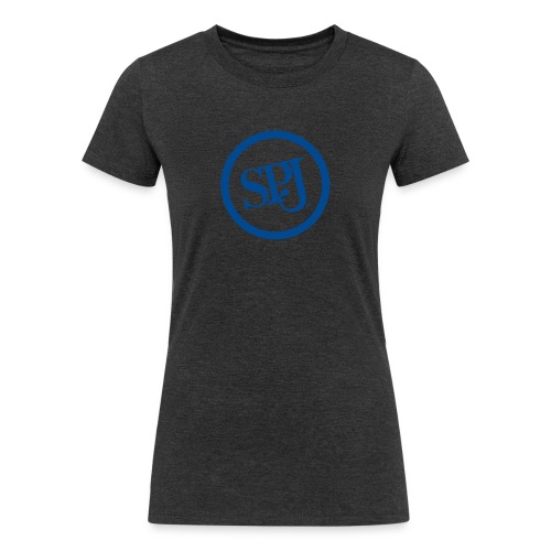 SPJ Blue Logo - Women's Tri-Blend Organic T-Shirt