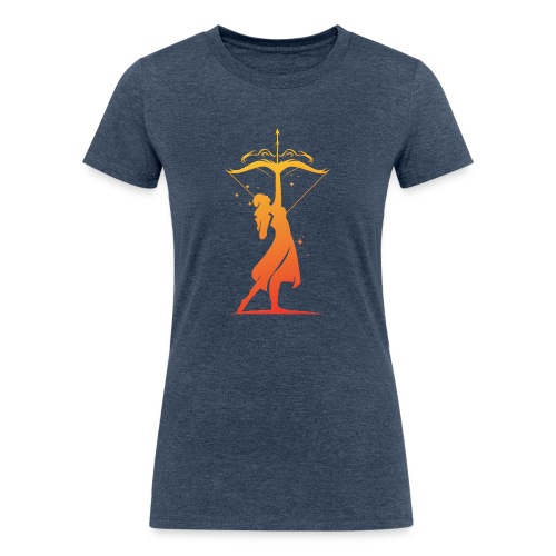 Sagittarius Archer Zodiac Fire Sign - Women's Tri-Blend Organic T-Shirt