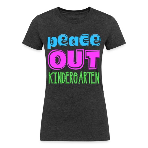 Kreative In Kinder Peace Out - Women's Tri-Blend Organic T-Shirt