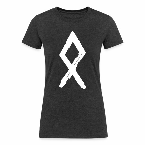 Elder Futhark Rune - Letter O - Women's Tri-Blend Organic T-Shirt