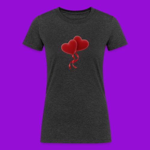 Two hearts together - Women's Tri-Blend Organic T-Shirt