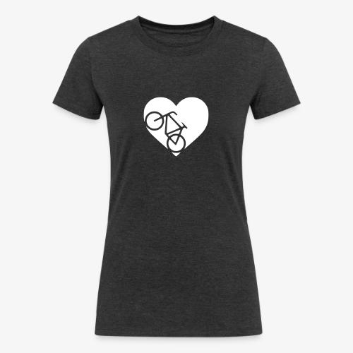 heart_bicycle_cutout - Women's Tri-Blend Organic T-Shirt