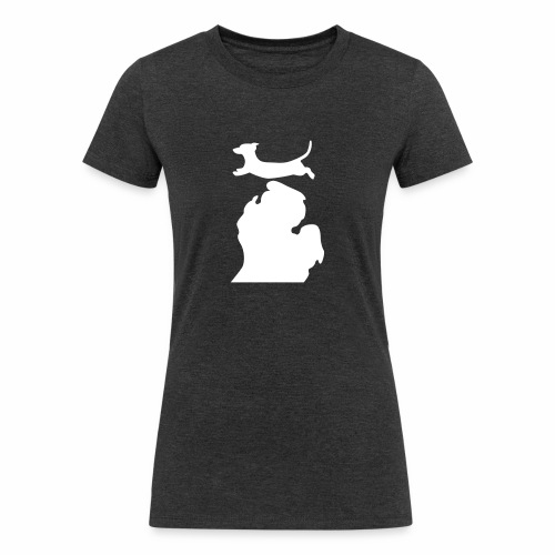 Dachshund Bark Michigan - Women's Tri-Blend Organic T-Shirt