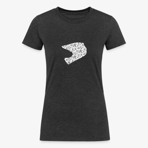 Floral Helmet - Women's Tri-Blend Organic T-Shirt
