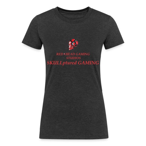 REDHEADGAMING SKULLPTURED GAMING - Women's Tri-Blend Organic T-Shirt