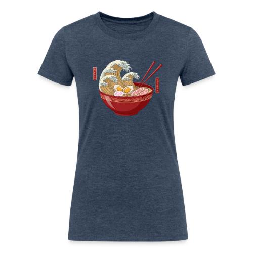 The Great Wave of Ramen - Women's Tri-Blend Organic T-Shirt