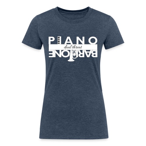 Dual Threat light color - Baritone & Piano - Women's Tri-Blend Organic T-Shirt