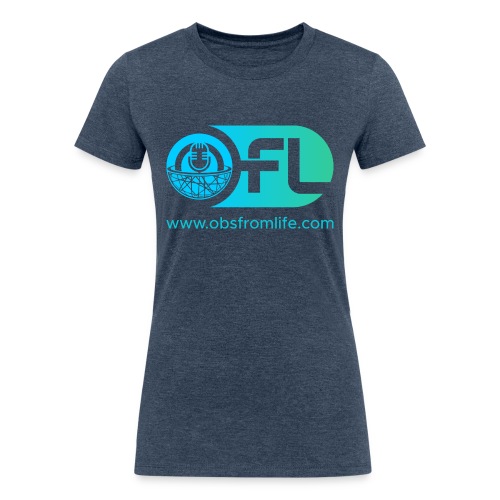Observations from Life Logo with Web Address - Women's Tri-Blend Organic T-Shirt