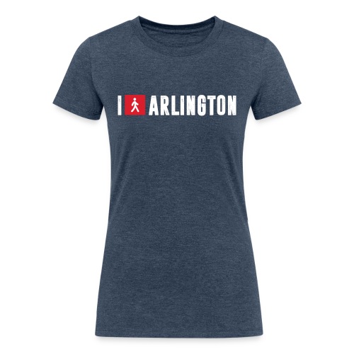 I Walk Arlington - Women's Tri-Blend Organic T-Shirt