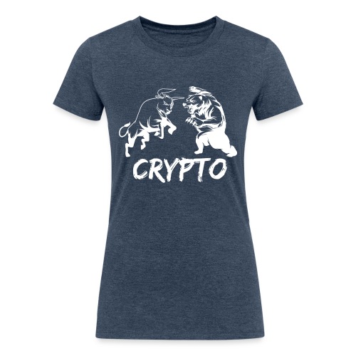 CryptoBattle White - Women's Tri-Blend Organic T-Shirt
