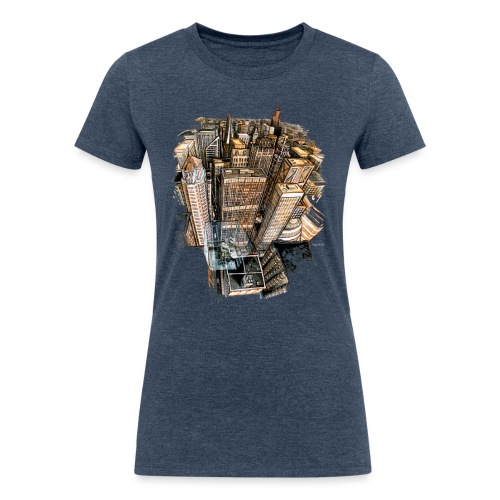 The Cube with a View - Women's Tri-Blend Organic T-Shirt