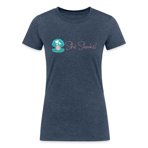 sheshuckslogo - Women's Tri-Blend Organic T-Shirt