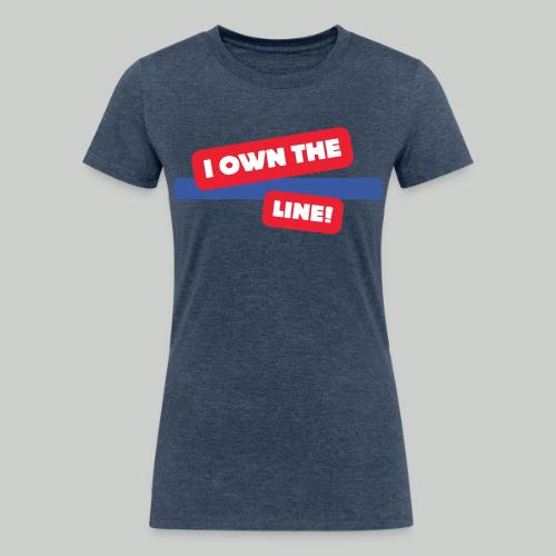 I OWN THE BLUE LINE - Women's Tri-Blend Organic T-Shirt