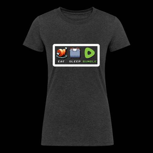 Eat Sleep Rumble merch - Women's Tri-Blend Organic T-Shirt