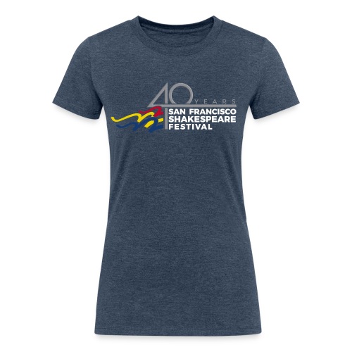 SFSF 40th Anniversary Logo - Women's Tri-Blend Organic T-Shirt