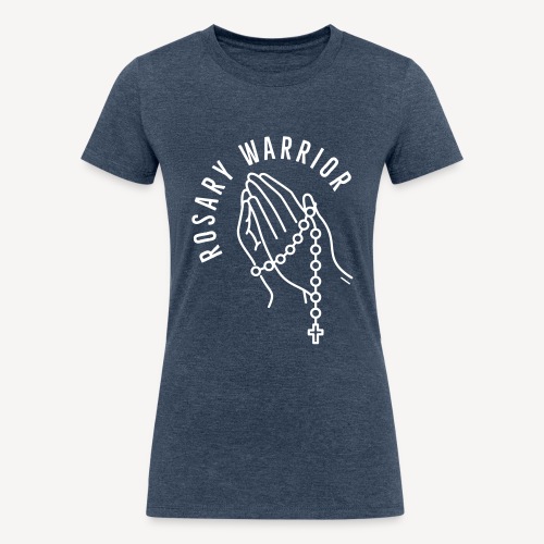 ROSARY WARRIOR - Women's Tri-Blend Organic T-Shirt