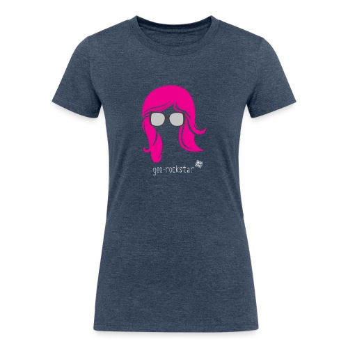 Geo Rockstar (her) - Women's Tri-Blend Organic T-Shirt