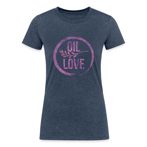 Oil Love Purple - Women's Tri-Blend Organic T-Shirt