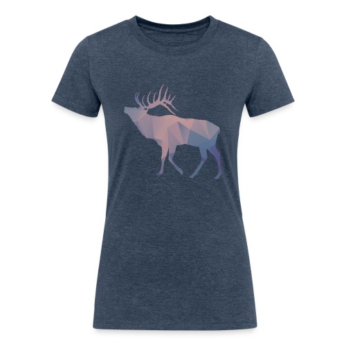 Geometry deer - Women's Tri-Blend Organic T-Shirt