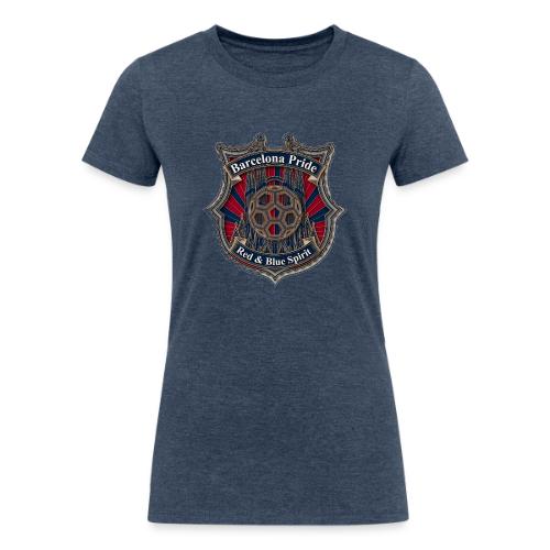 Barcelona Scarlet Pride T Shirt, Soccer City Gift - Women's Tri-Blend Organic T-Shirt