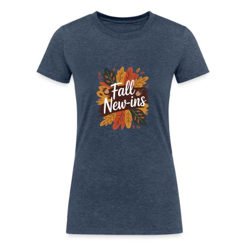 Fall New-Ins Autumn Leaves Acorn Seasonal Outfit - Women's Tri-Blend Organic T-Shirt