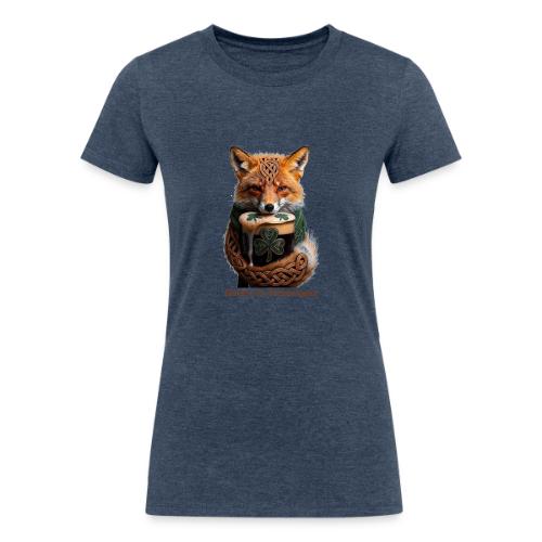 Sly Emerald Fox Toast T-Shirt - Women's Tri-Blend Organic T-Shirt