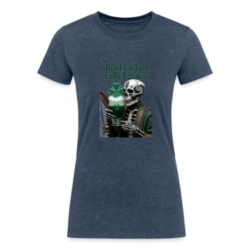 Lucky Skeleton Stout T-Shirt - Women's Tri-Blend Organic T-Shirt