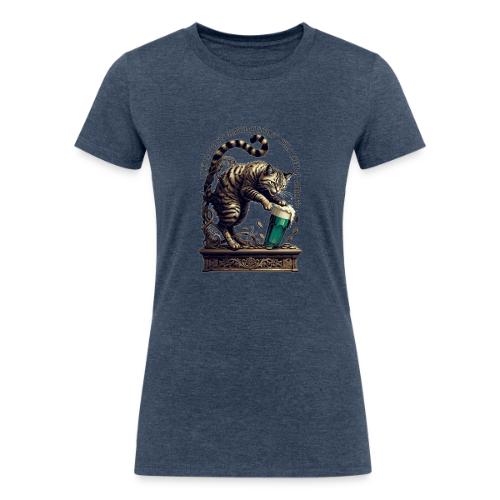 Lucky Last Call Cat Graphic Tee - Women's Tri-Blend Organic T-Shirt