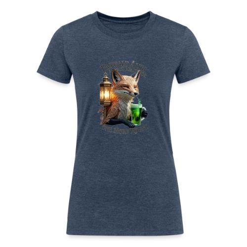 Emerald Alibi Fox Graphic Tee - Women's Tri-Blend Organic T-Shirt
