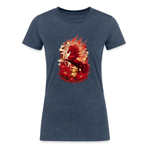 Year of the Horse Ascent T Shirt, Lunar New Year - Women's Tri-Blend Organic T-Shirt