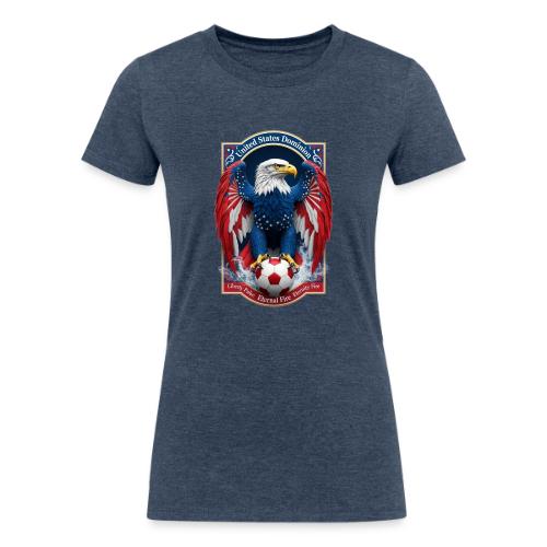 USA Eagle Emblem T Shirt, USA Soccer Pride Gift - Women's Tri-Blend Organic T-Shirt