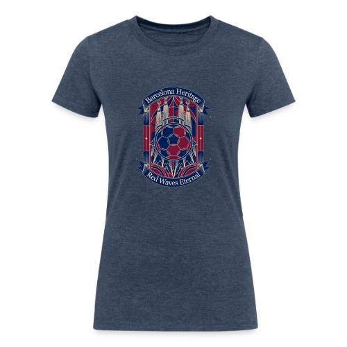 Barcelona Red Heritage T Shirt, Barsa fan Gift - Women's Tri-Blend Organic T-Shirt