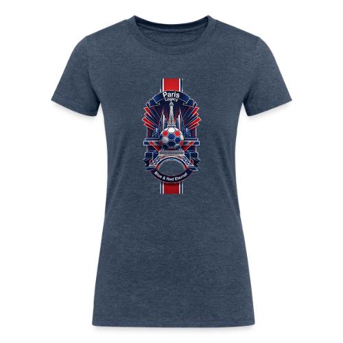 Paris Tower Legacy T Shirt, Soccer City Pride Gift - Women's Tri-Blend Organic T-Shirt