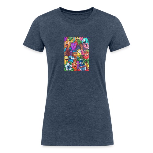 doodle art vexx - Women's Tri-Blend Organic T-Shirt