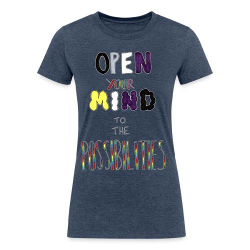 Open Your Mind to the Possibilities - Women's Tri-Blend Organic T-Shirt