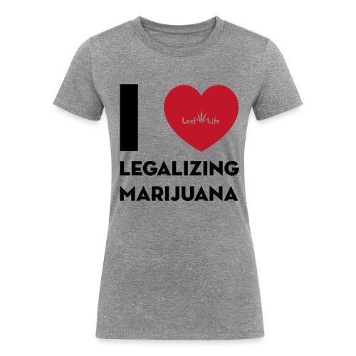 I Heart Legalizing Marijuana - Women's Tri-Blend Organic T-Shirt