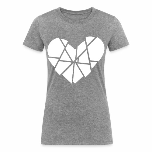 Heart Broken Shards Anti Valentine's Day - Women's Tri-Blend Organic T-Shirt
