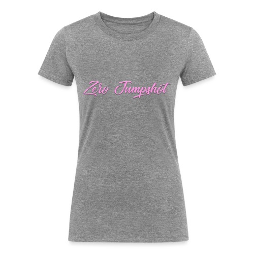 Pink Logo - Women's Tri-Blend Organic T-Shirt
