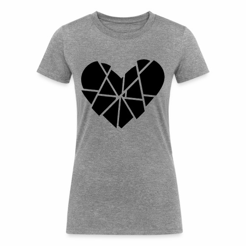 Heart Broken Shards Anti Valentine's Day - Women's Tri-Blend Organic T-Shirt