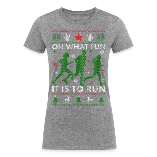 Oh What Fun It Is To Run - Women's Tri-Blend Organic T-Shirt