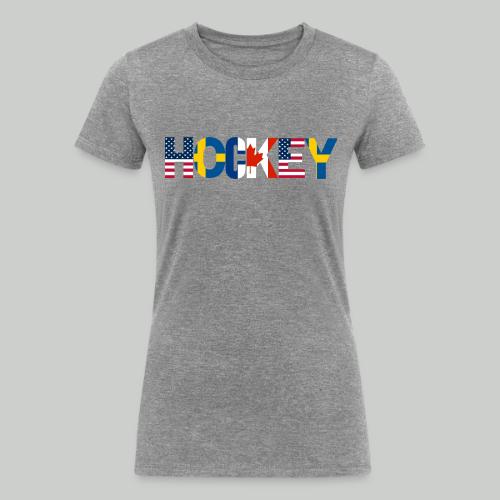4 NATIONS HOCKEY - Women's Tri-Blend Organic T-Shirt