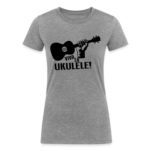Viva La Ukulele! (black) - Women's Tri-Blend Organic T-Shirt