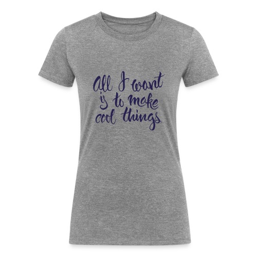 Cool Things Navy - Women's Tri-Blend Organic T-Shirt