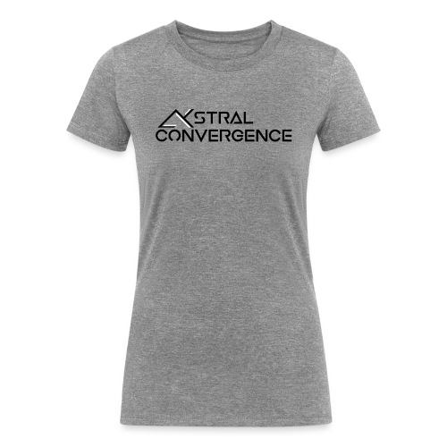 Astral Convergence Lettering - Women's Tri-Blend Organic T-Shirt