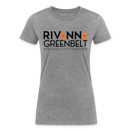 RIVANNA GREENBELT (all black text) - Women's Tri-Blend Organic T-Shirt